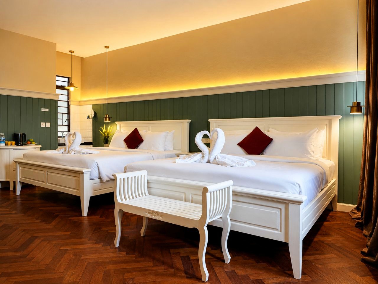 Grand Family King room with two beds at The Chambers Hotel Penang